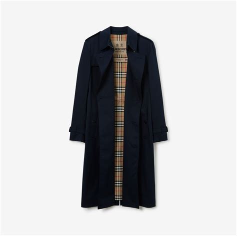 burberry trench men'|Long Kensington Heritage Trench Coat in Coal blue .